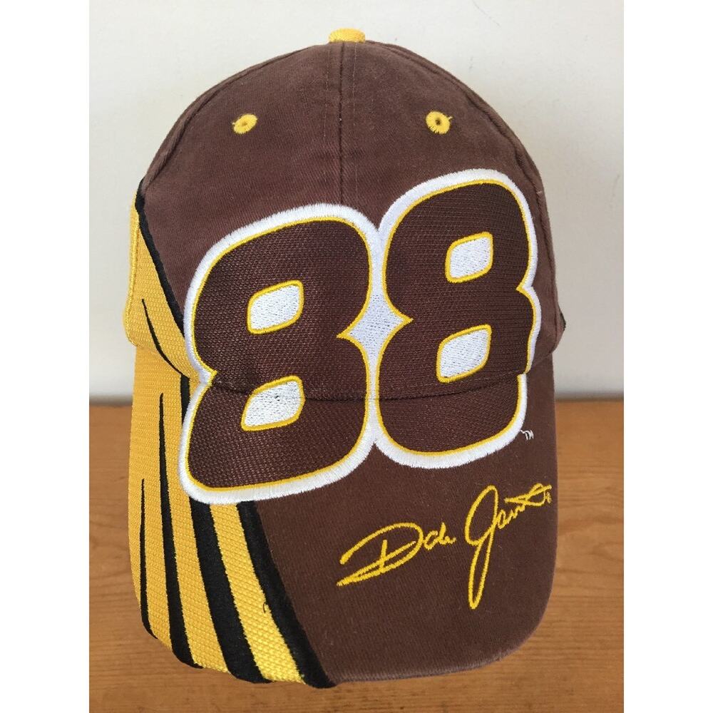 Chase Nascar Dale Jarret 88 UPS Brown Adjustable Strap Back Baseball Hat Cap